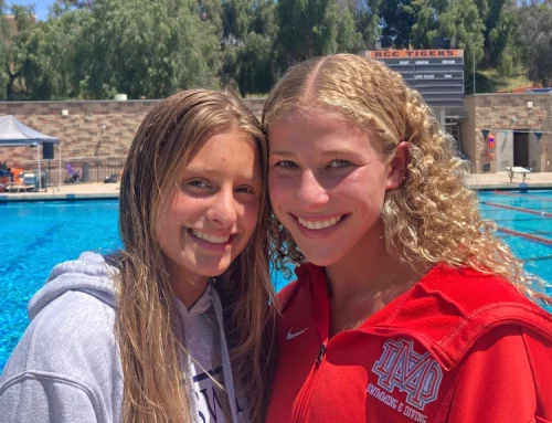 San Juan Hills’ Taylor Fox Outduels Friendly Rival Ella Roselli Of Mater Dei For Cif Ss Diving Title